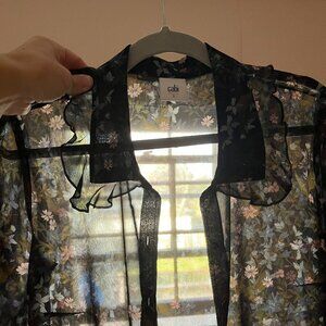 Sheer Black Top